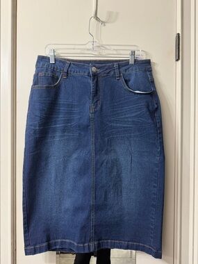 Be girl, Dark Wash Denim Pencil Skirt